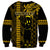 Custom Hawaii Sweatshirt Ukelele and Hula Girl Mix Kakau Pattern LT03 - Polynesian Pride