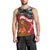 The Kingitanga - Maori King Movement Men Tank Top Ko Te Mana Motuhake Emblem with Moko and Polynesian Art Tattoo