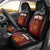 Personalised The Kingitanga - Maori King Movement Car Seat Cover Ko Te Mana Motuhake Emblem with Silver Ferns and Polynesian Art Tattoo