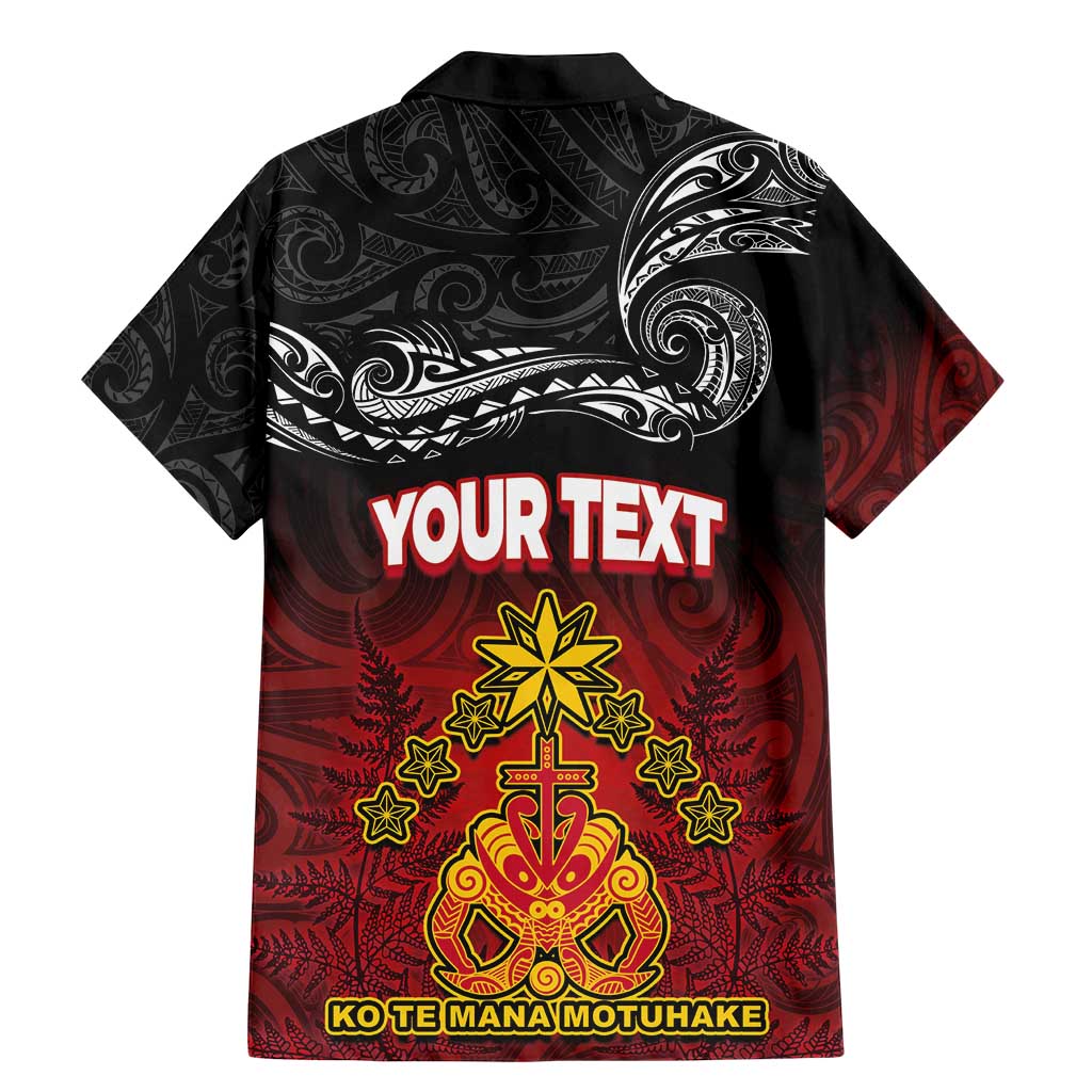 Personalised Maori King Movement Family Matching Mermaid Dress and Hawaiian Shirt Ko Te Mana Motuhake Emblem with Silver Ferns and Polynesian Art Tattoo LT03 - Polynesian Pride