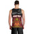 Personalised The Kingitanga - Maori King Movement Men Tank Top Ko Te Mana Motuhake Emblem with Silver Ferns and Polynesian Art Tattoo