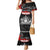 Personalised The Kingitanga - Maori King Movement Mermaid Dress Te Paki-o-Matariki with Silver Ferns and Polynesian Art Tattoo