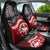 Maori Kotahitanga Car Seat Cover Aotearoa Spirit with Maori Mask and Polynesian Art Tattoo