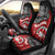 Maori Kotahitanga Car Seat Cover Aotearoa Spirit with Maori Mask and Polynesian Art Tattoo