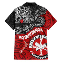 Maori Kotahitanga Family Matching Tank Maxi Dress and Hawaiian Shirt Aotearoa Spirit with Maori Mask and Polynesian Art Tattoo LT03 - Polynesian Pride
