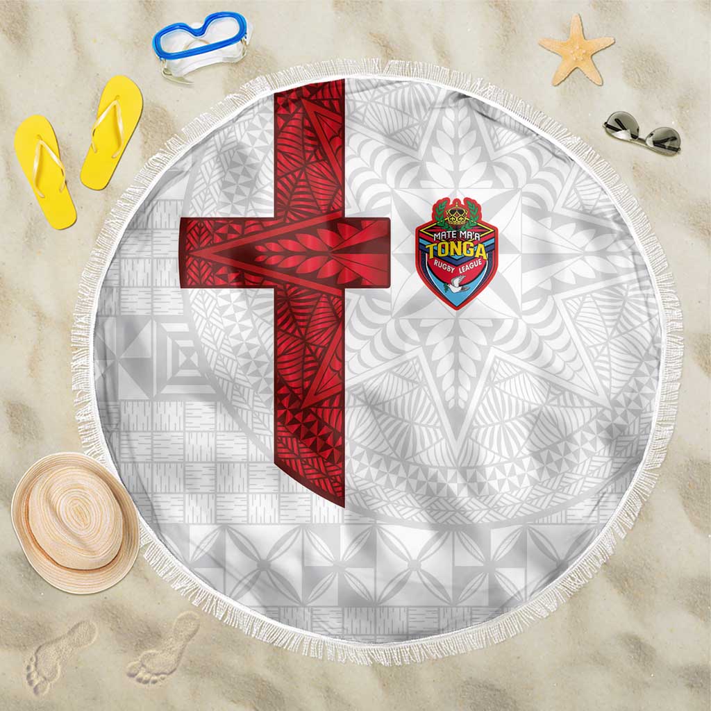 Tonga Ngatu Art Rugby Mate Ma'a Beach Blanket - Polynesian Pride