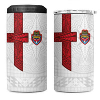 Tonga Ngatu Art Rugby Mate Ma'a 4 in 1 Can Cooler Tumbler - Polynesian Pride