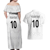 Custom Tonga Ngatu Art Rugby Mate Ma'a Couples Matching Off Shoulder Maxi Dress and Hawaiian Shirt - Polynesian Pride