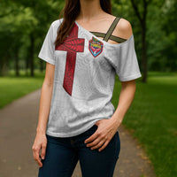 Custom Tonga Ngatu Art Rugby Mate Ma'a Cross Shoulder Shirt - Polynesian Pride