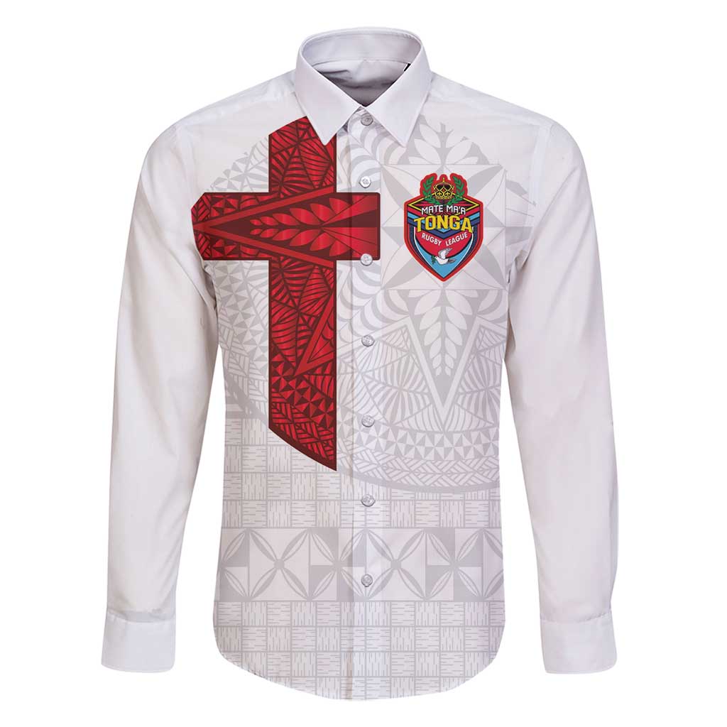 Custom Tonga Ngatu Art Rugby Mate Ma'a Family Matching Long Sleeve Bodycon Dress and Hawaiian Shirt - Polynesian Pride