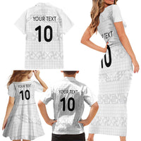 Custom Tonga Ngatu Art Rugby Mate Ma'a Family Matching Short Sleeve Bodycon Dress and Hawaiian Shirt - Polynesian Pride