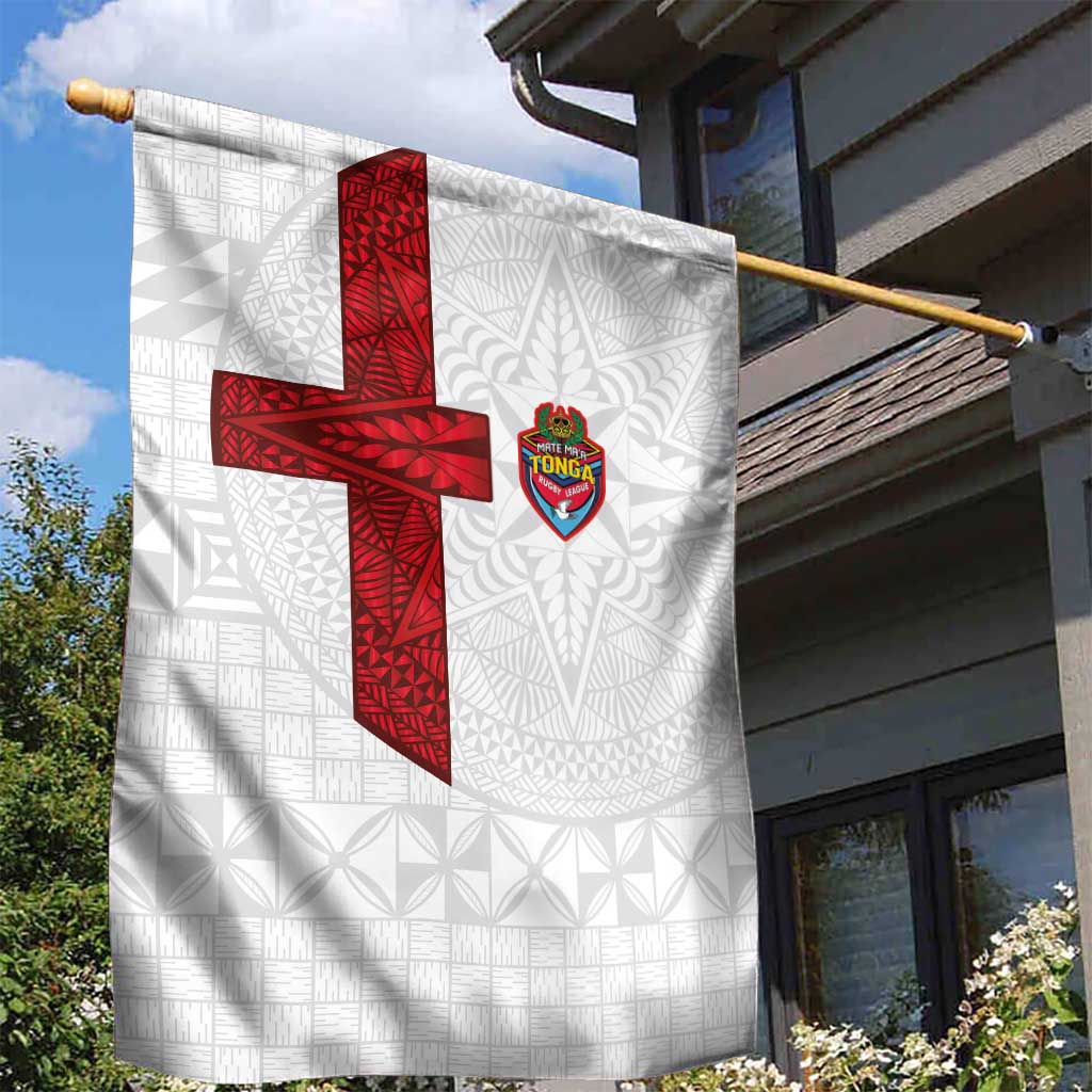 Tonga Ngatu Art Rugby Mate Ma'a Garden Flag - Polynesian Pride