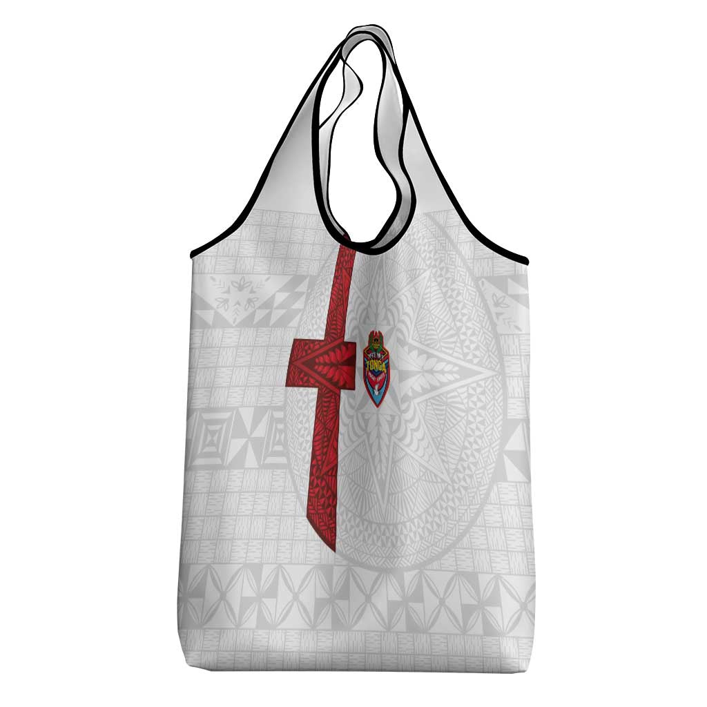 Tonga Ngatu Art Rugby Mate Ma'a Grocery Bag - Polynesian Pride