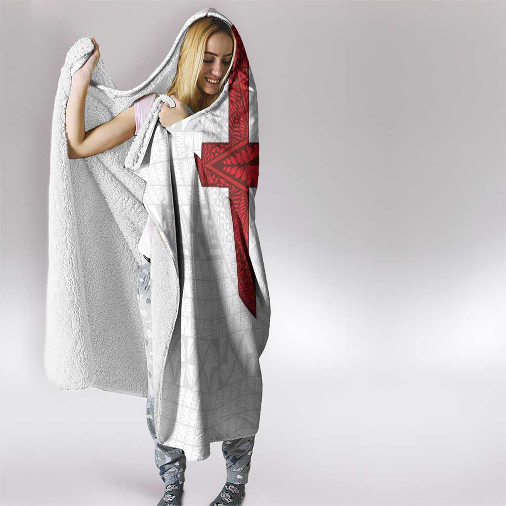 Tonga Ngatu Art Rugby Mate Ma'a Hooded Blanket - Polynesian Pride