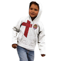 Custom Tonga Ngatu Art Rugby Mate Ma'a Kid Hoodie - Polynesian Pride