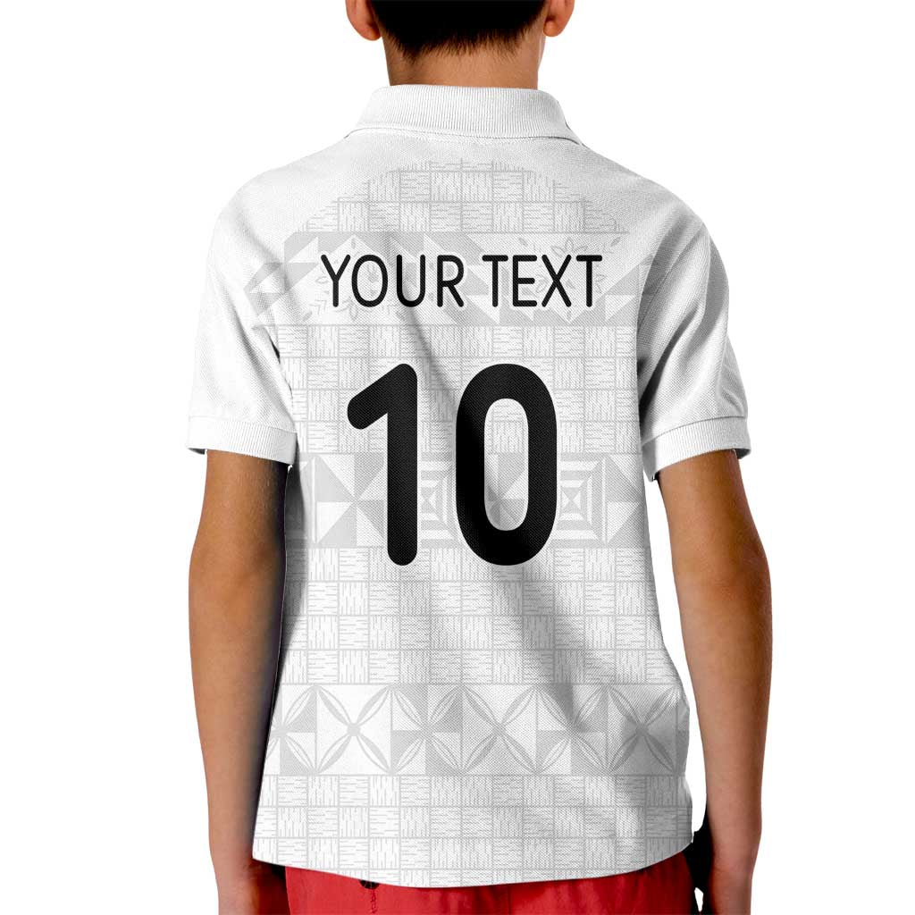 Custom Tonga Ngatu Art Rugby Mate Ma'a Kid Polo Shirt - Polynesian Pride