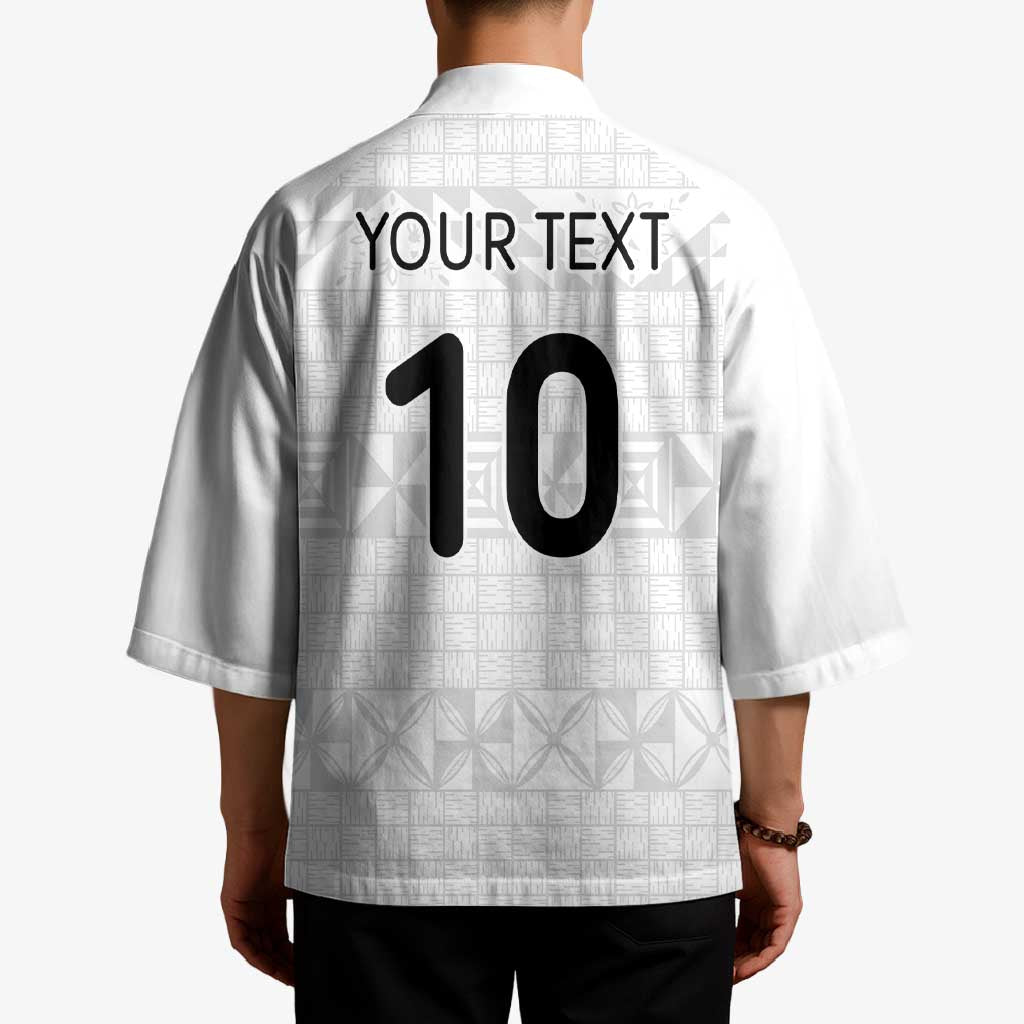 Custom Tonga Ngatu Art Rugby Mate Ma'a Kimono - Polynesian Pride