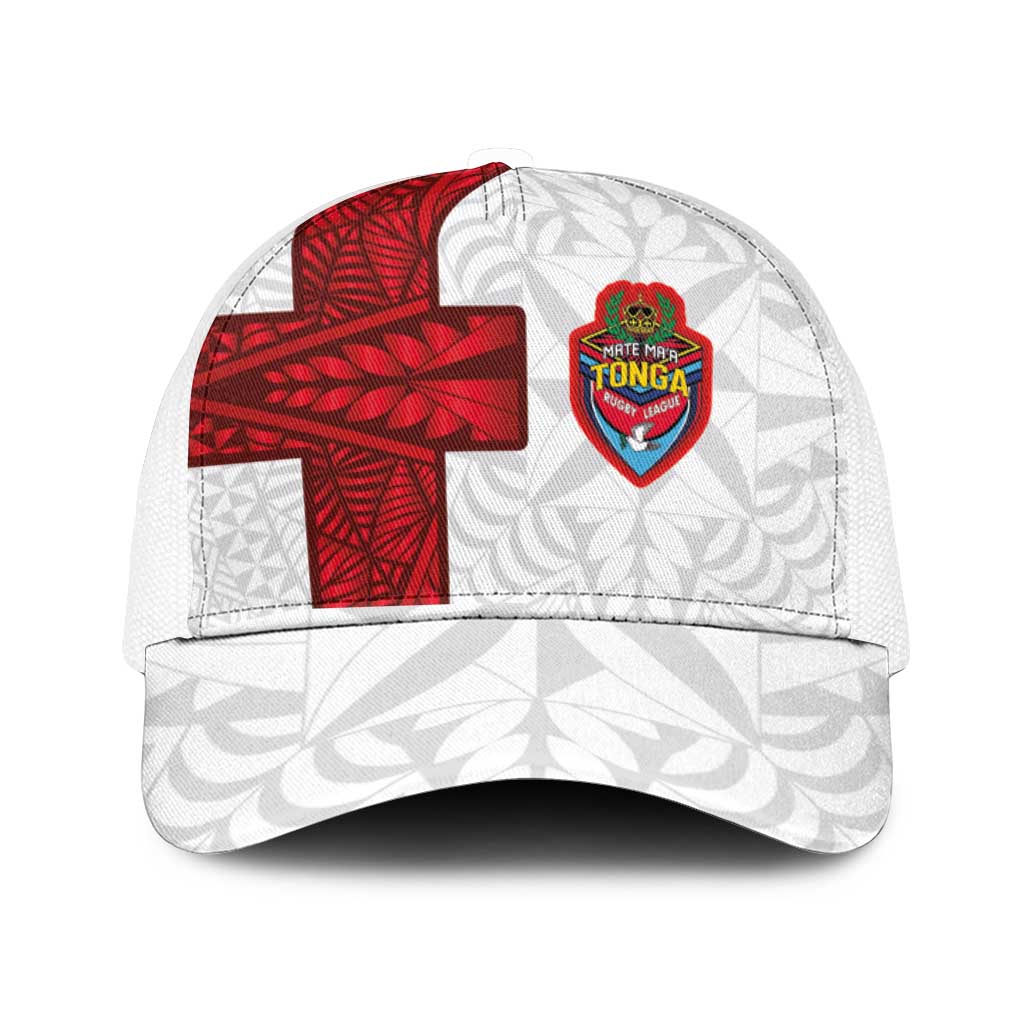 Tonga Ngatu Art Rugby Mate Ma'a Mesh Trucker Cap - Polynesian Pride