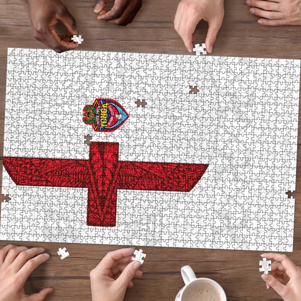 Tonga Ngatu Art Rugby Mate Ma'a Puzzle - Polynesian Pride