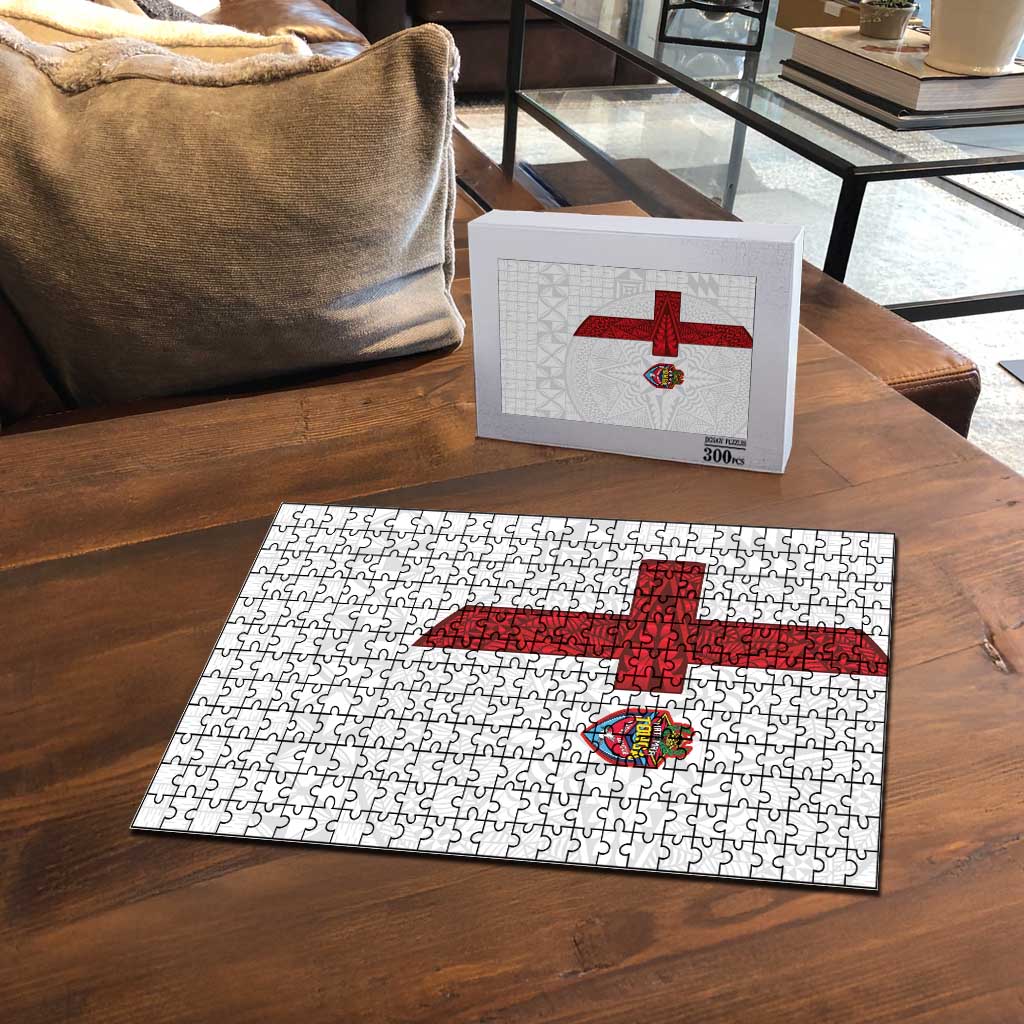 Tonga Ngatu Art Rugby Mate Ma'a Puzzle - Polynesian Pride