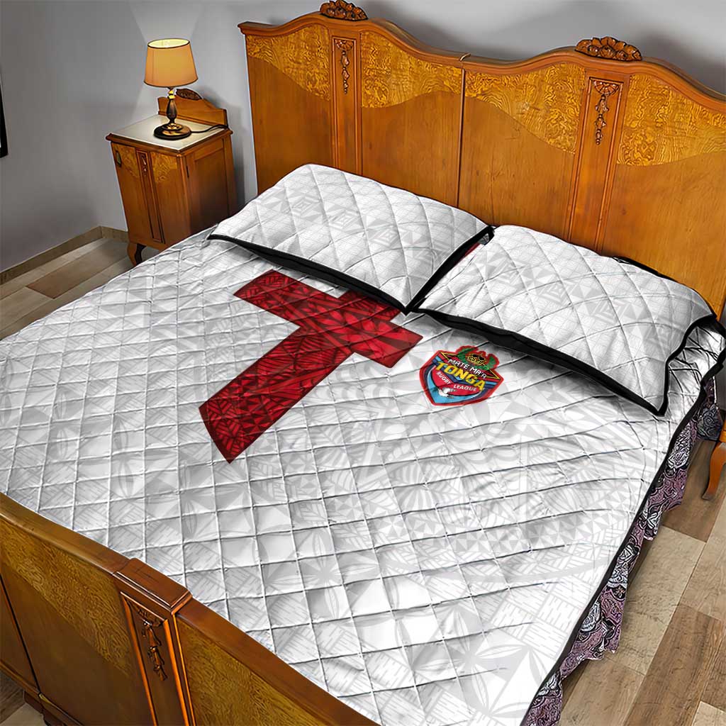 Tonga Ngatu Art Rugby Mate Ma'a Quilt Bed Set - Polynesian Pride