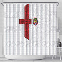 Tonga Ngatu Art Rugby Mate Ma'a Shower Curtain - Polynesian Pride