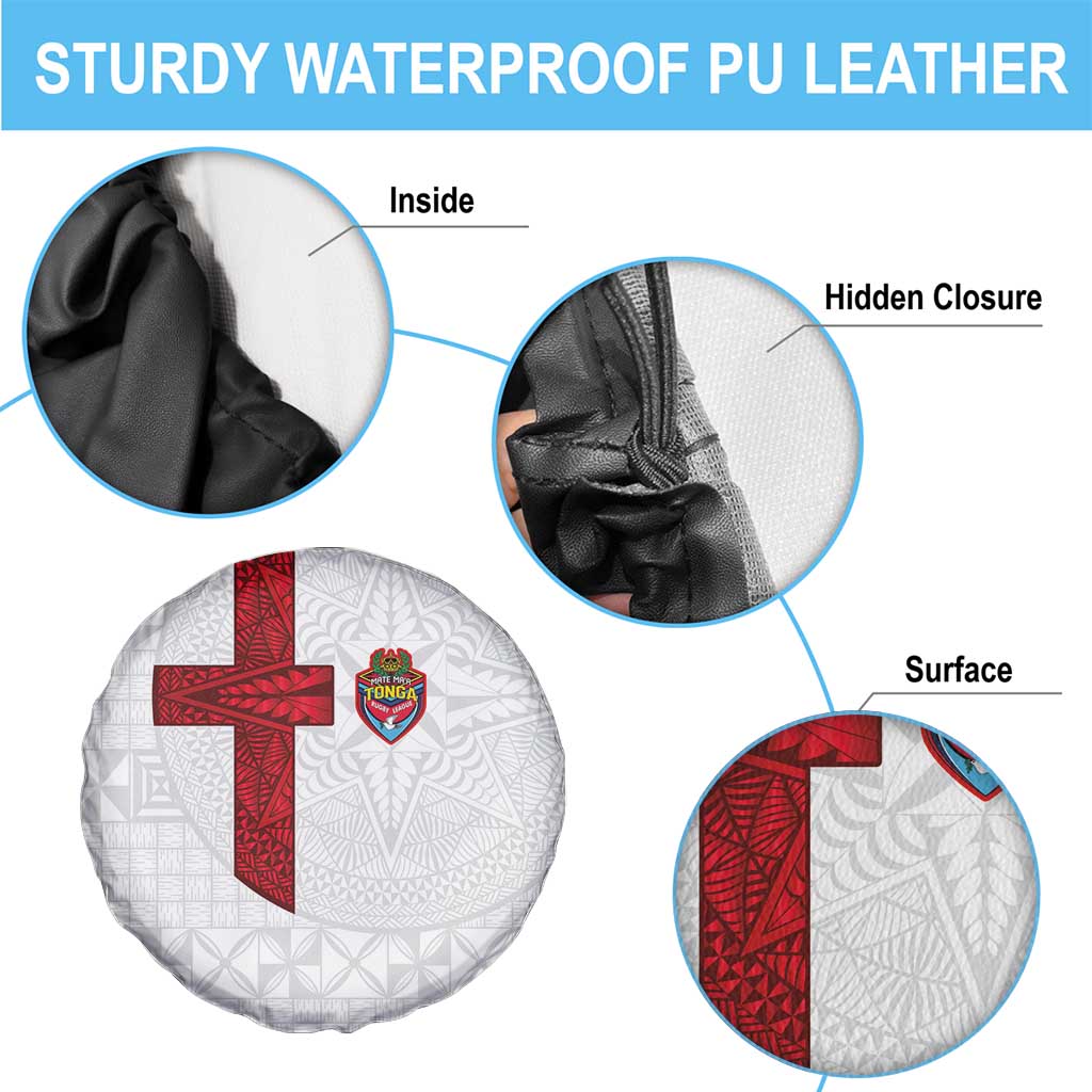 Tonga Ngatu Art Rugby Mate Ma'a Spare Tire Cover - Polynesian Pride