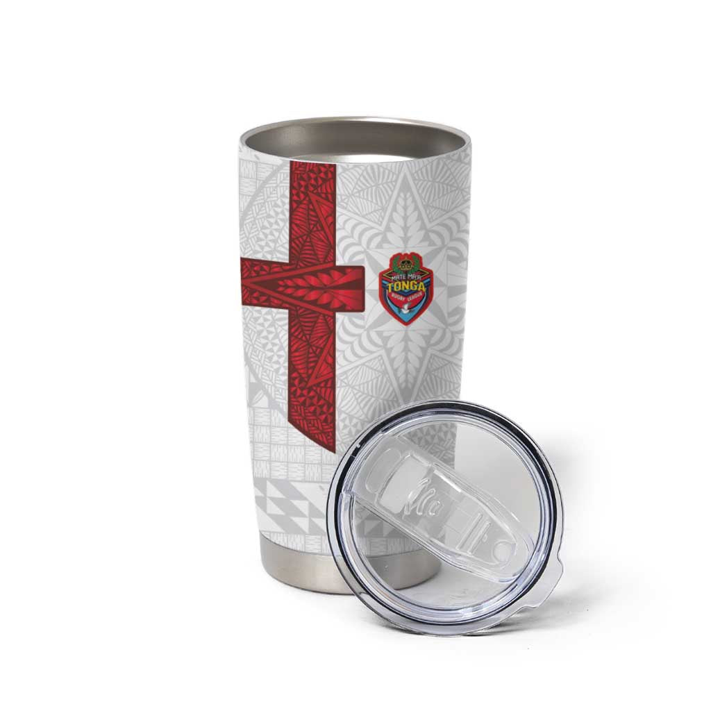 Tonga Ngatu Art Rugby Mate Ma'a Tumbler Cup - Polynesian Pride