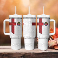 Tonga Ngatu Art Rugby Mate Ma'a Tumbler With Handle - Polynesian Pride