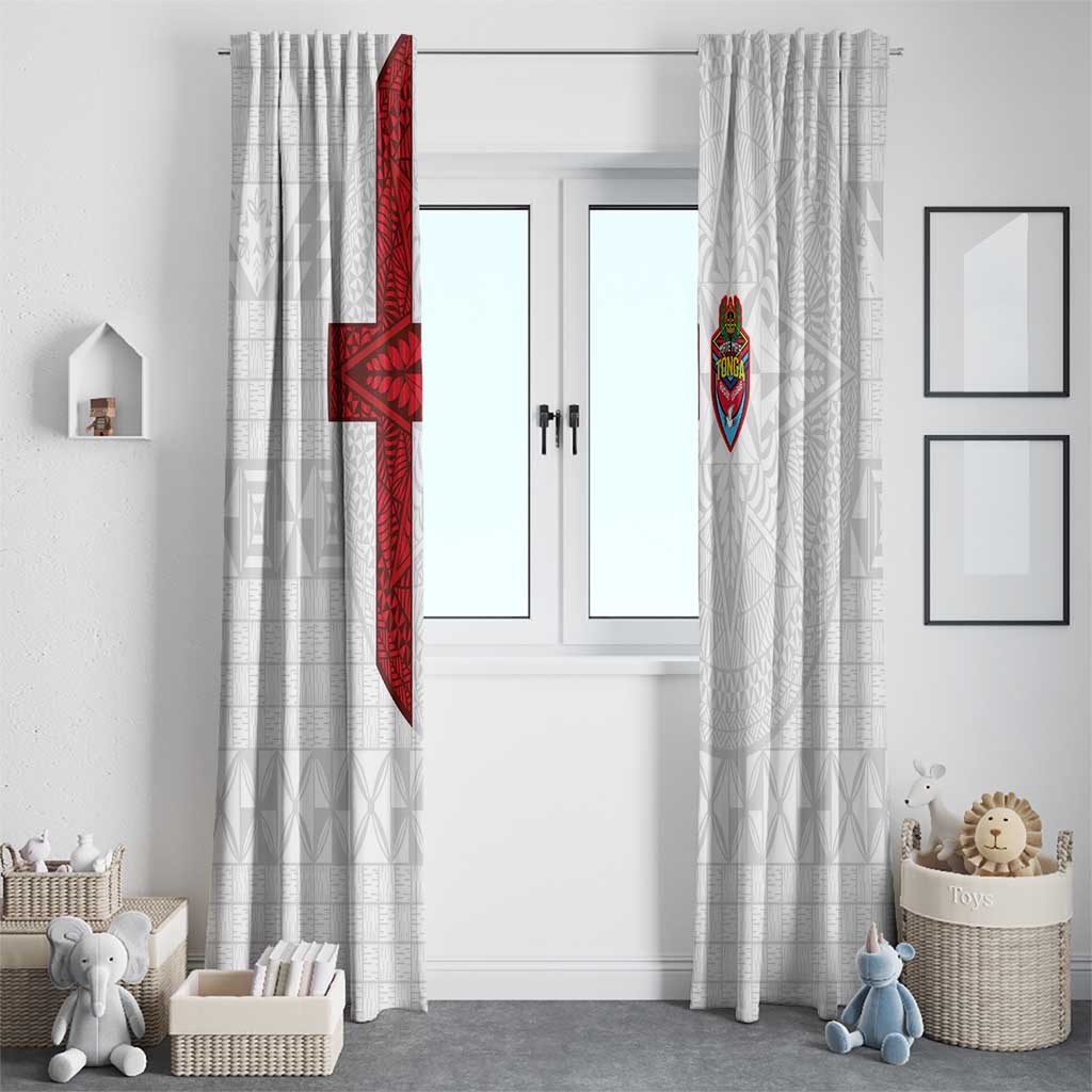 Tonga Ngatu Art Rugby Mate Ma'a Window Curtain - Polynesian Pride