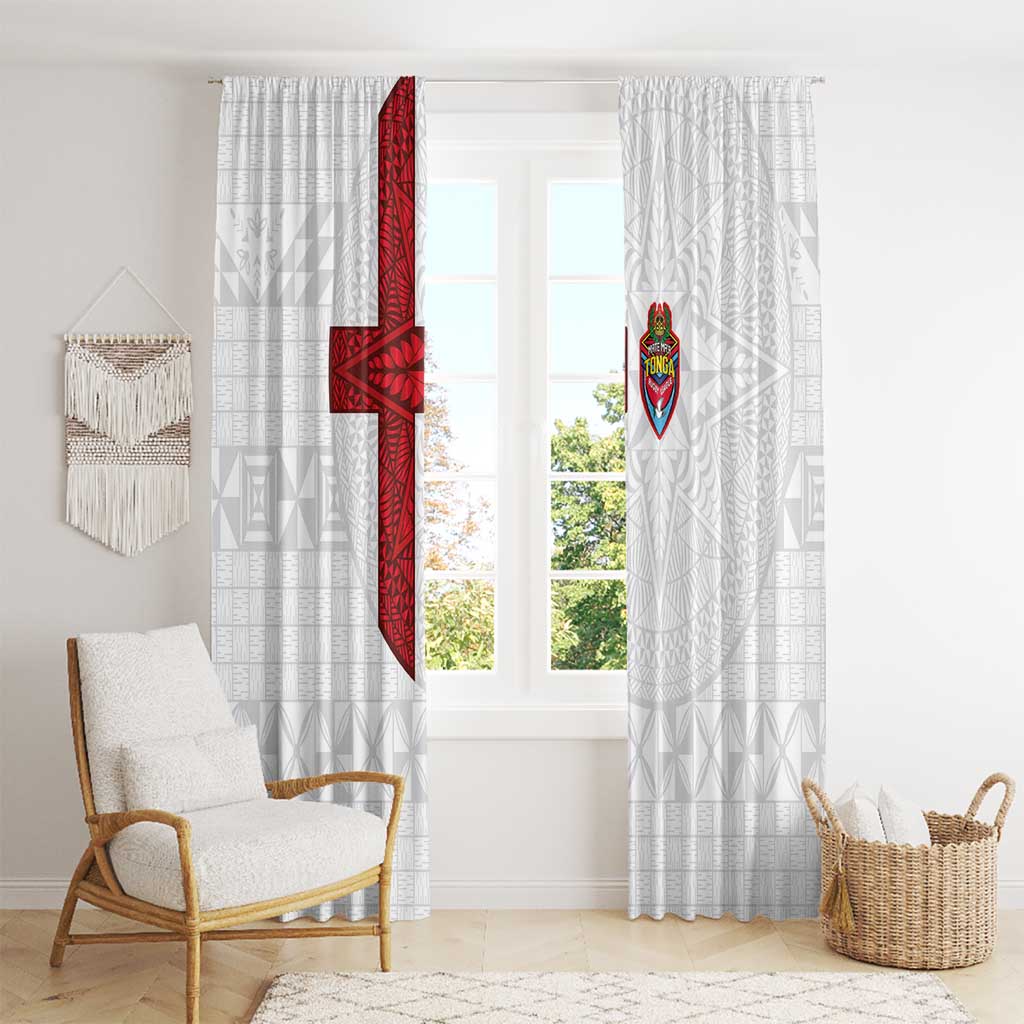Tonga Ngatu Art Rugby Mate Ma'a Window Curtain - Polynesian Pride