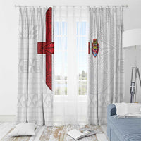 Tonga Ngatu Art Rugby Mate Ma'a Window Curtain - Polynesian Pride