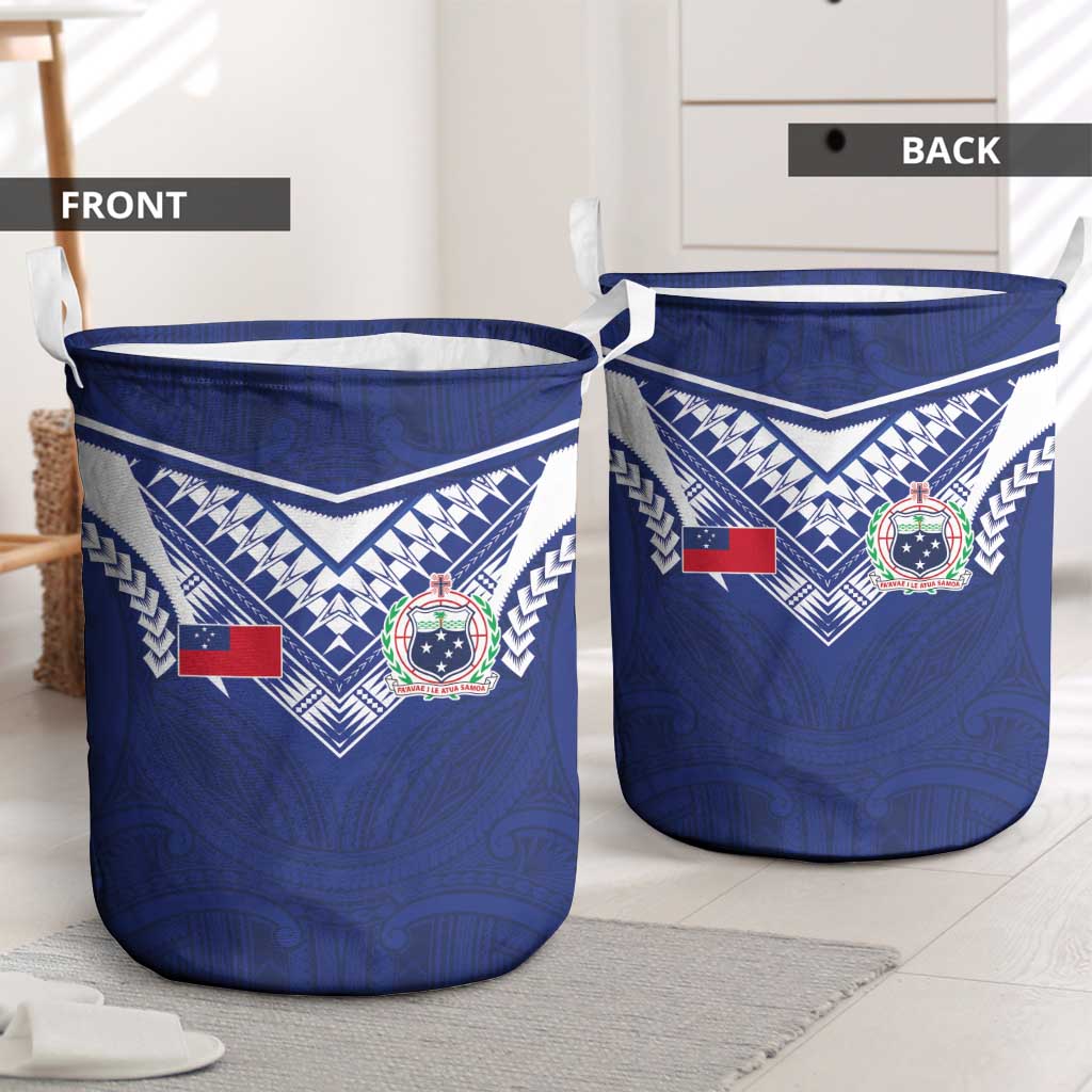 Samoa Rugby Laundry Basket Pacific Motifs - Polynesian Pride