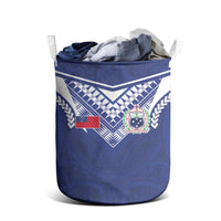 Samoa Rugby Laundry Basket Pacific Motifs - Polynesian Pride