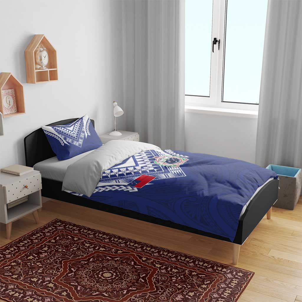 Samoa Rugby Bedding Set Pacific Motifs - Polynesian Pride