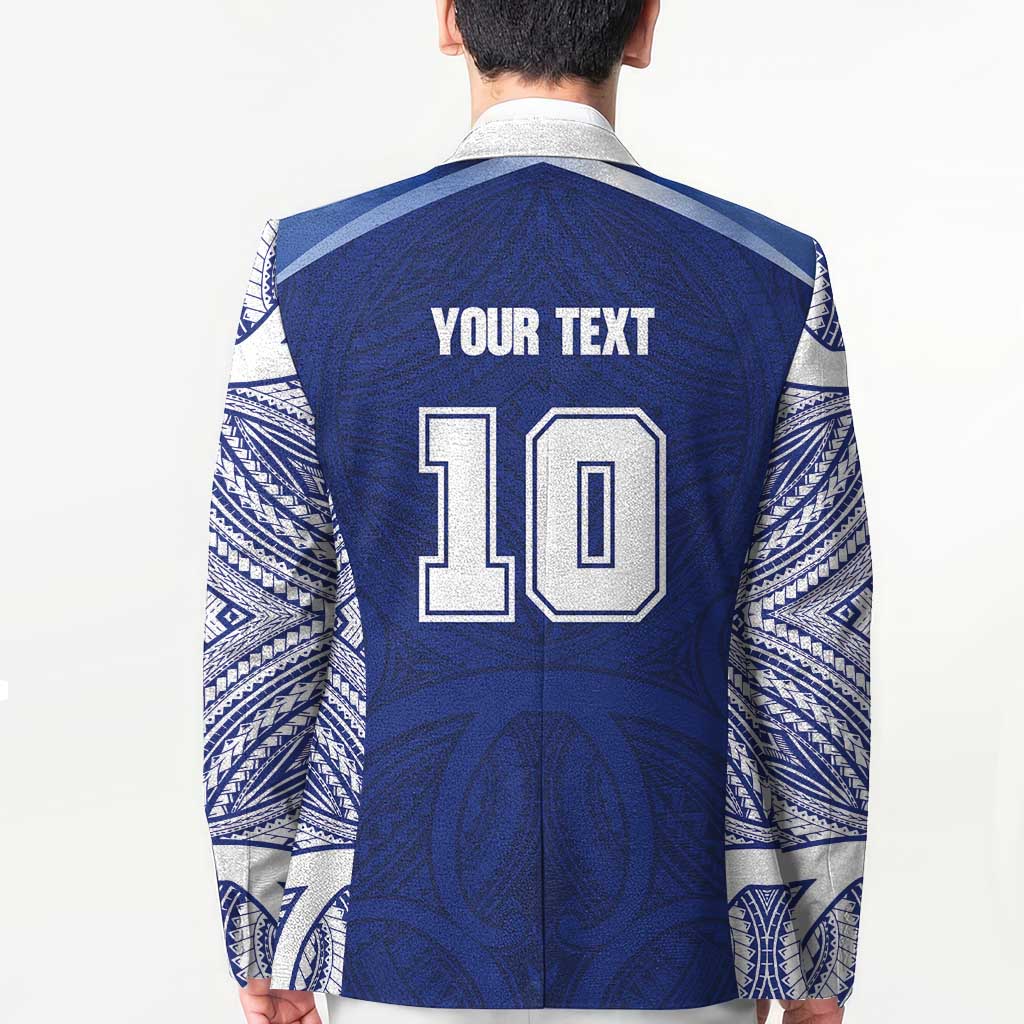 Custom Samoa Rugby Blazer Pacific Motifs - Polynesian Pride