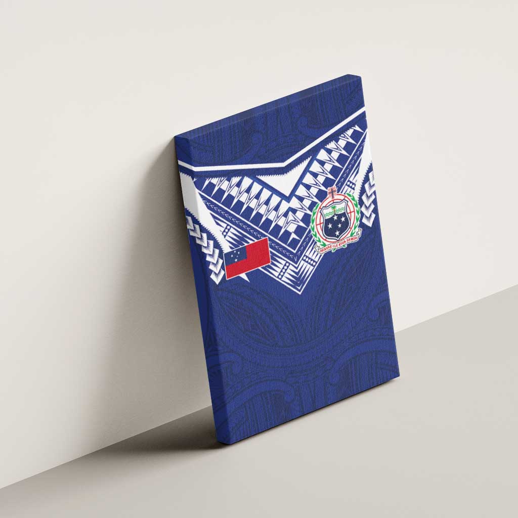 Samoa Rugby Canvas Wall Art Pacific Motifs - Polynesian Pride