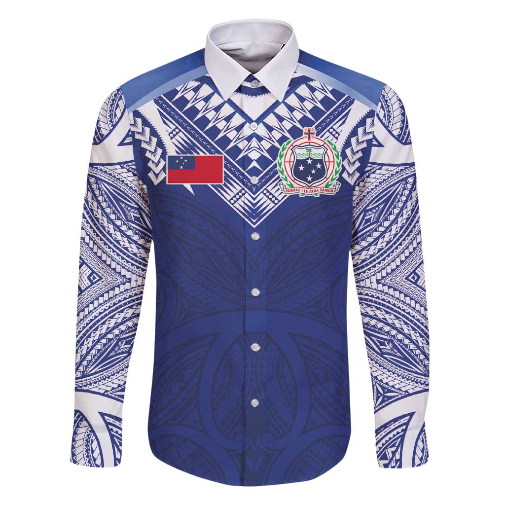 Custom Samoa Rugby Family Matching Short Sleeve Bodycon Dress and Hawaiian Shirt Pacific Motifs - Polynesian Pride