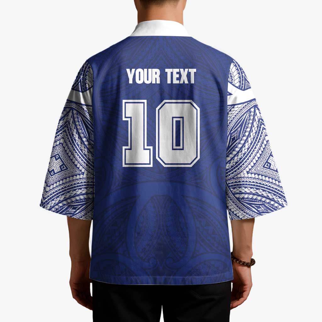 Custom Samoa Rugby Kimono Pacific Motifs - Polynesian Pride