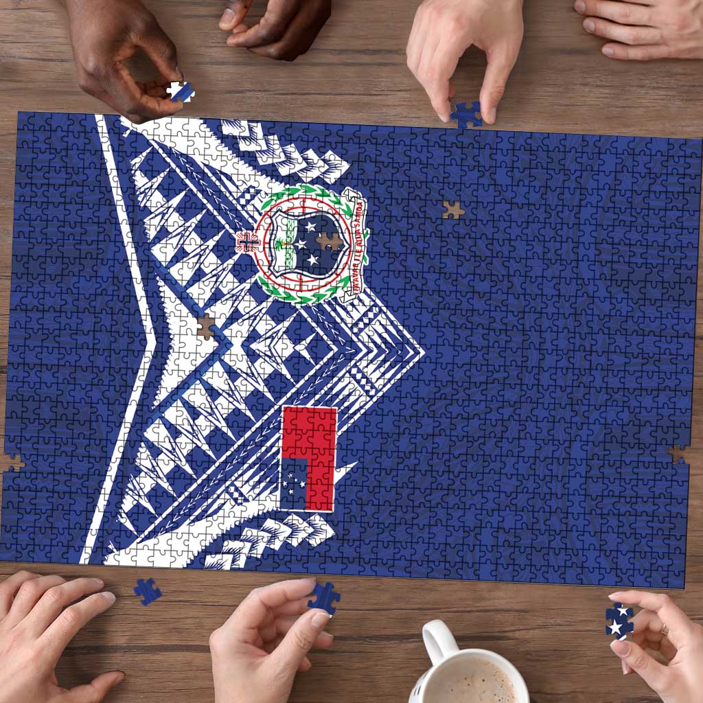 Samoa Rugby Puzzle Pacific Motifs - Polynesian Pride
