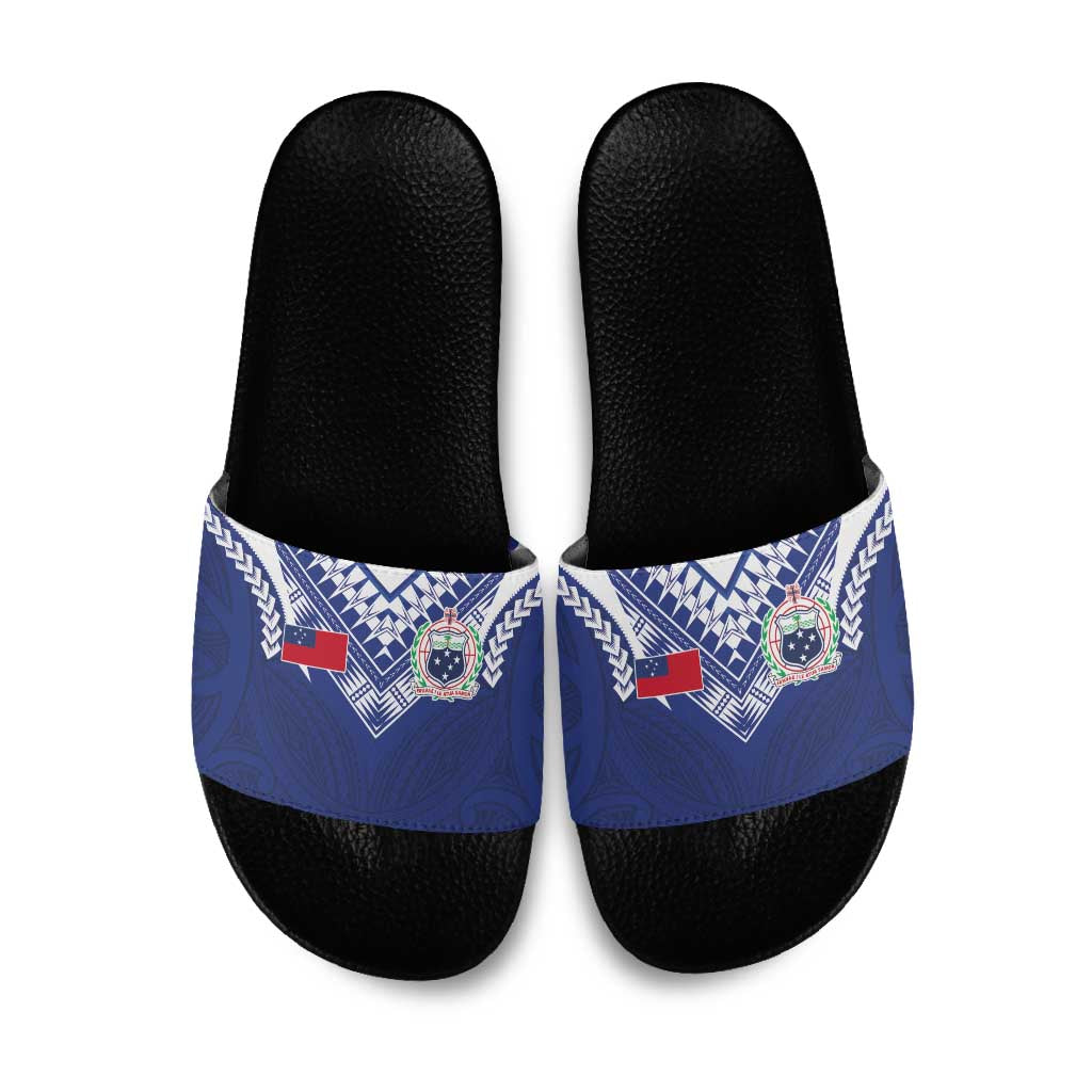 Samoa Rugby Slide Sandals Pacific Motifs - Polynesian Pride