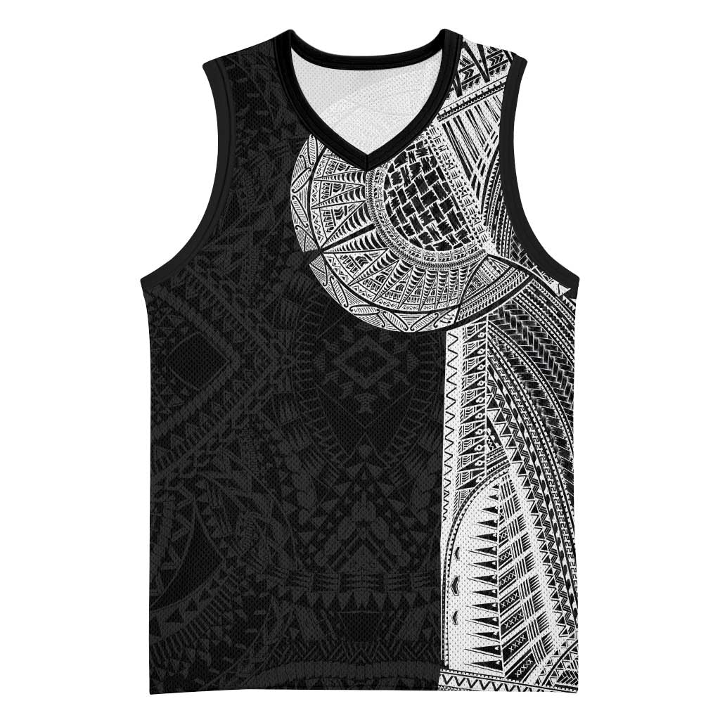 Samoan Tatau Basketball Jersey Art Tribal Traditional Tattoos - Polynesian Pride