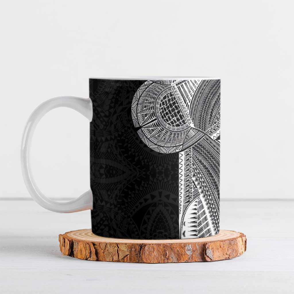 Samoan Tatau Ceramic Mug Art Tribal Traditional Tattoos - Polynesian Pride