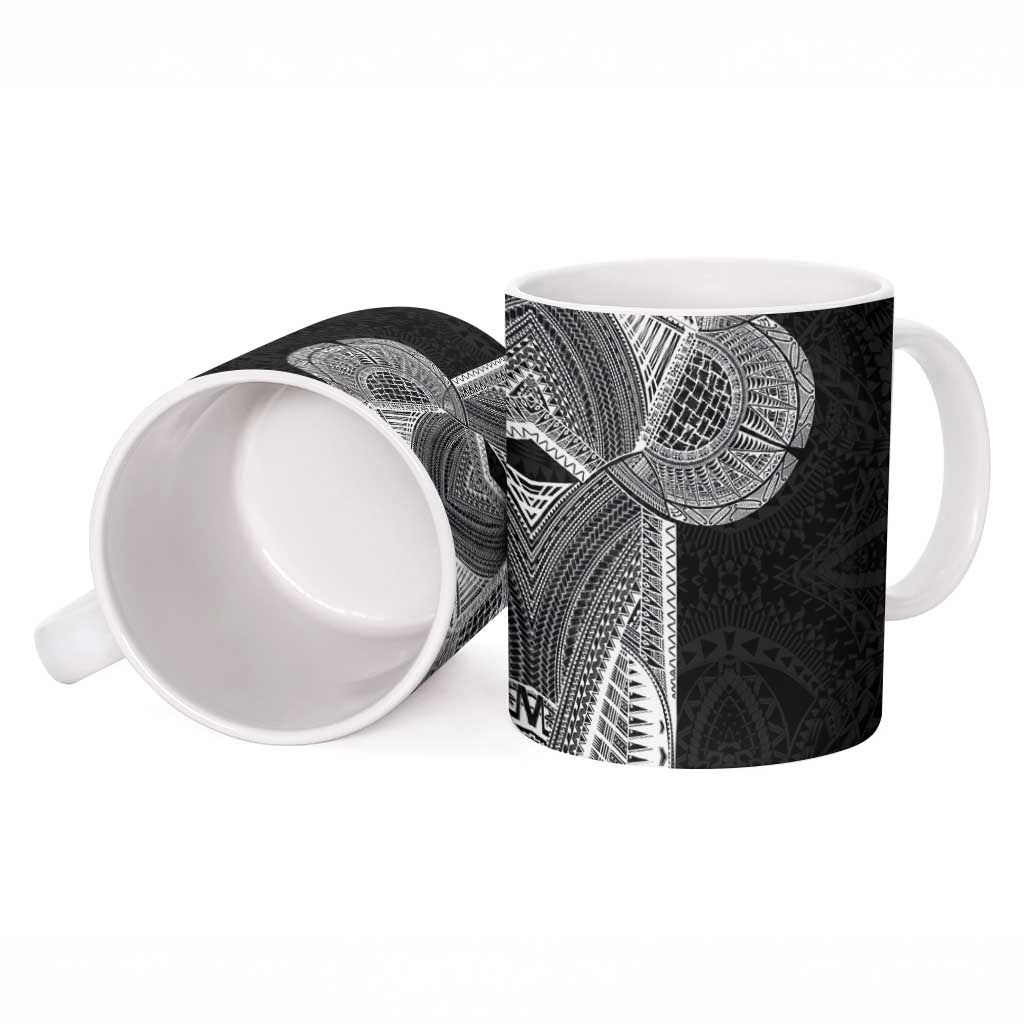 Samoan Tatau Ceramic Mug Art Tribal Traditional Tattoos - Polynesian Pride