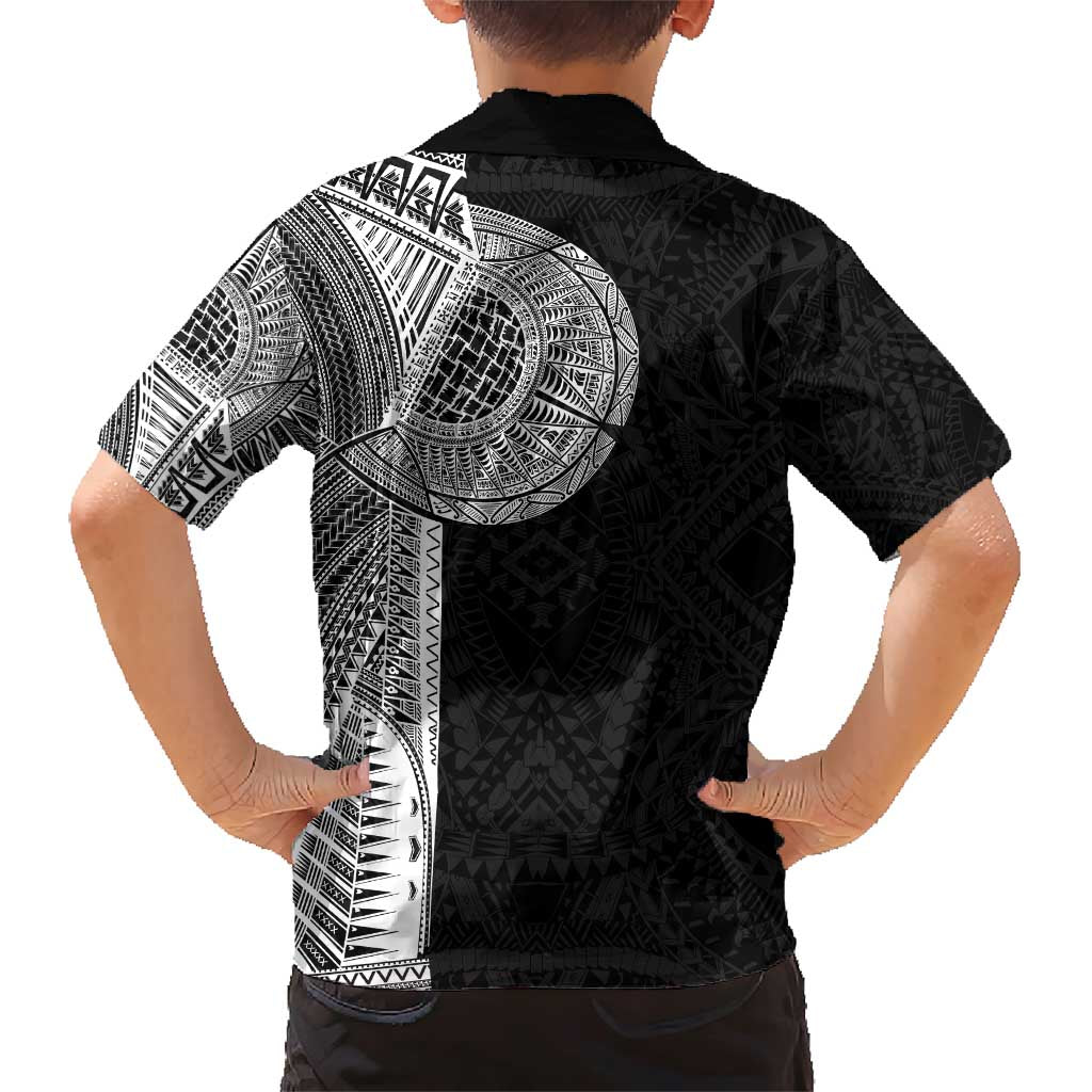 Samoan Tatau Family Matching Short Sleeve Bodycon Dress and Hawaiian Shirt Art Tribal Traditional Tattoos - Polynesian Pride