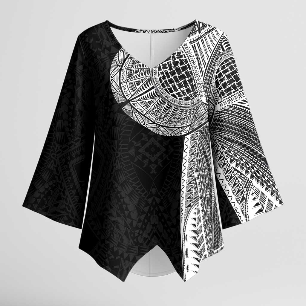 Samoan Tatau Kimono Sleeve Blouse Art Tribal Traditional Tattoos - Polynesian Pride