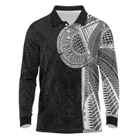 Samoan Tatau Long Sleeve Polo Shirt Art Tribal Traditional Tattoos - Polynesian Pride