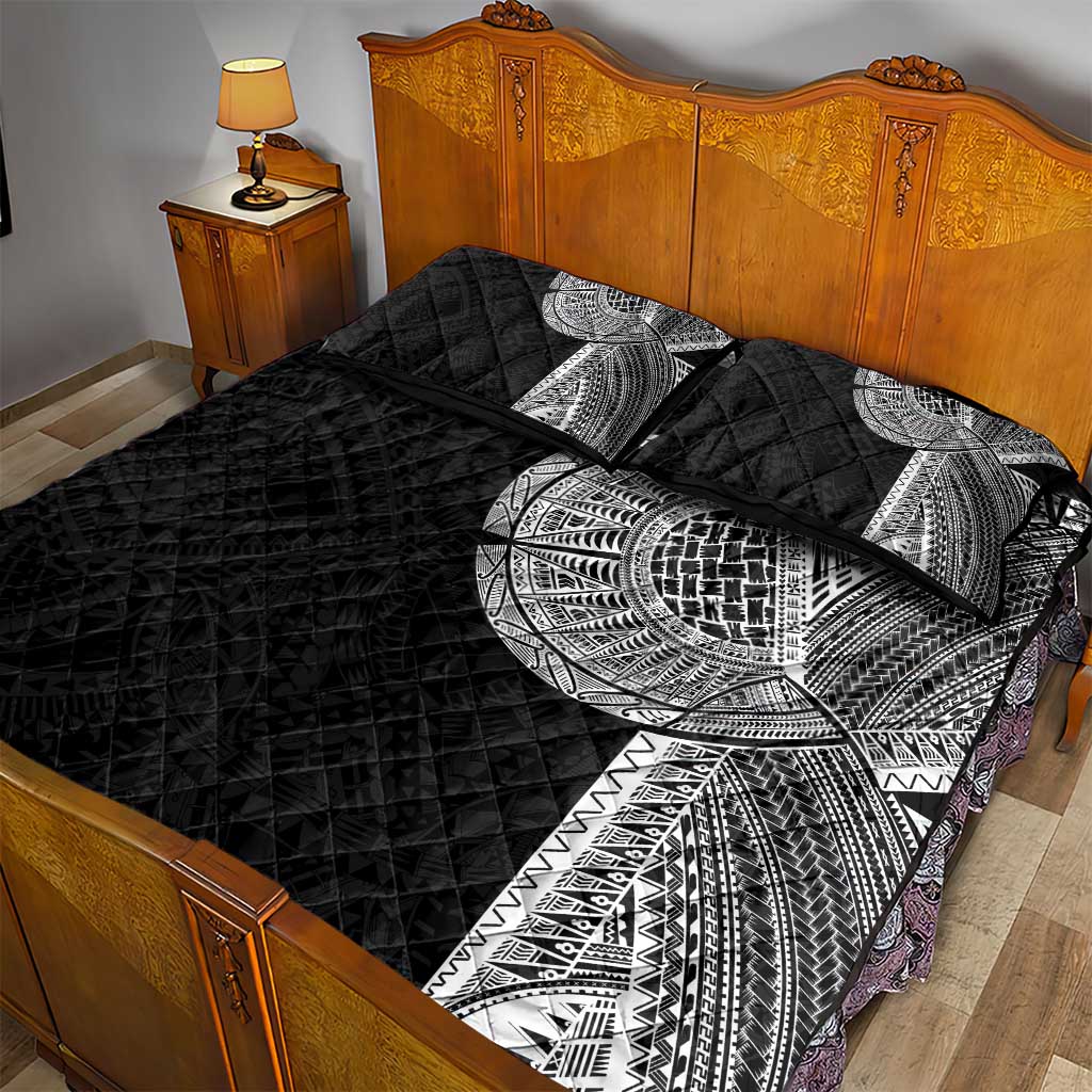 Samoan Tatau Quilt Bed Set Art Tribal Traditional Tattoos - Polynesian Pride