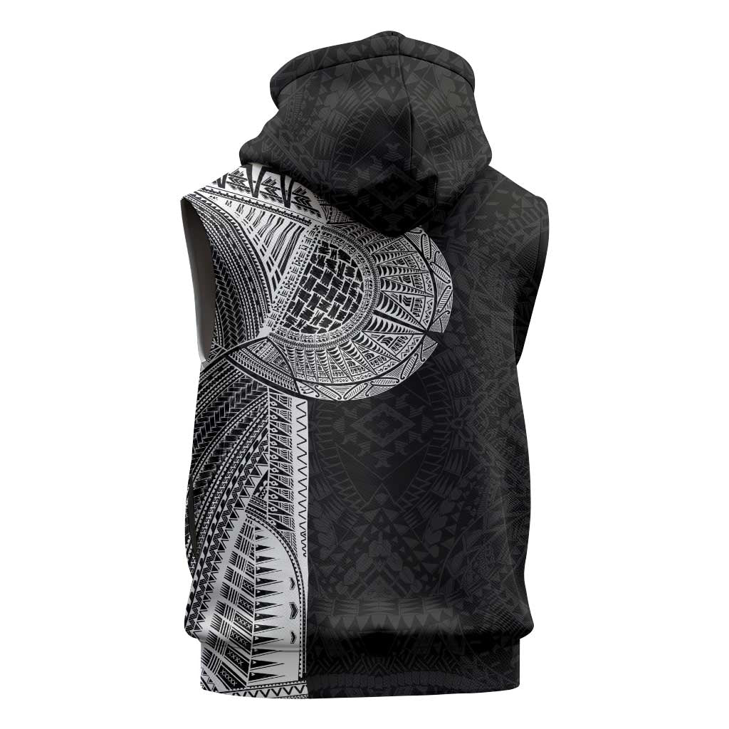 Samoan Tatau Sleeveless Zip Hoodie Art Tribal Traditional Tattoos - Polynesian Pride