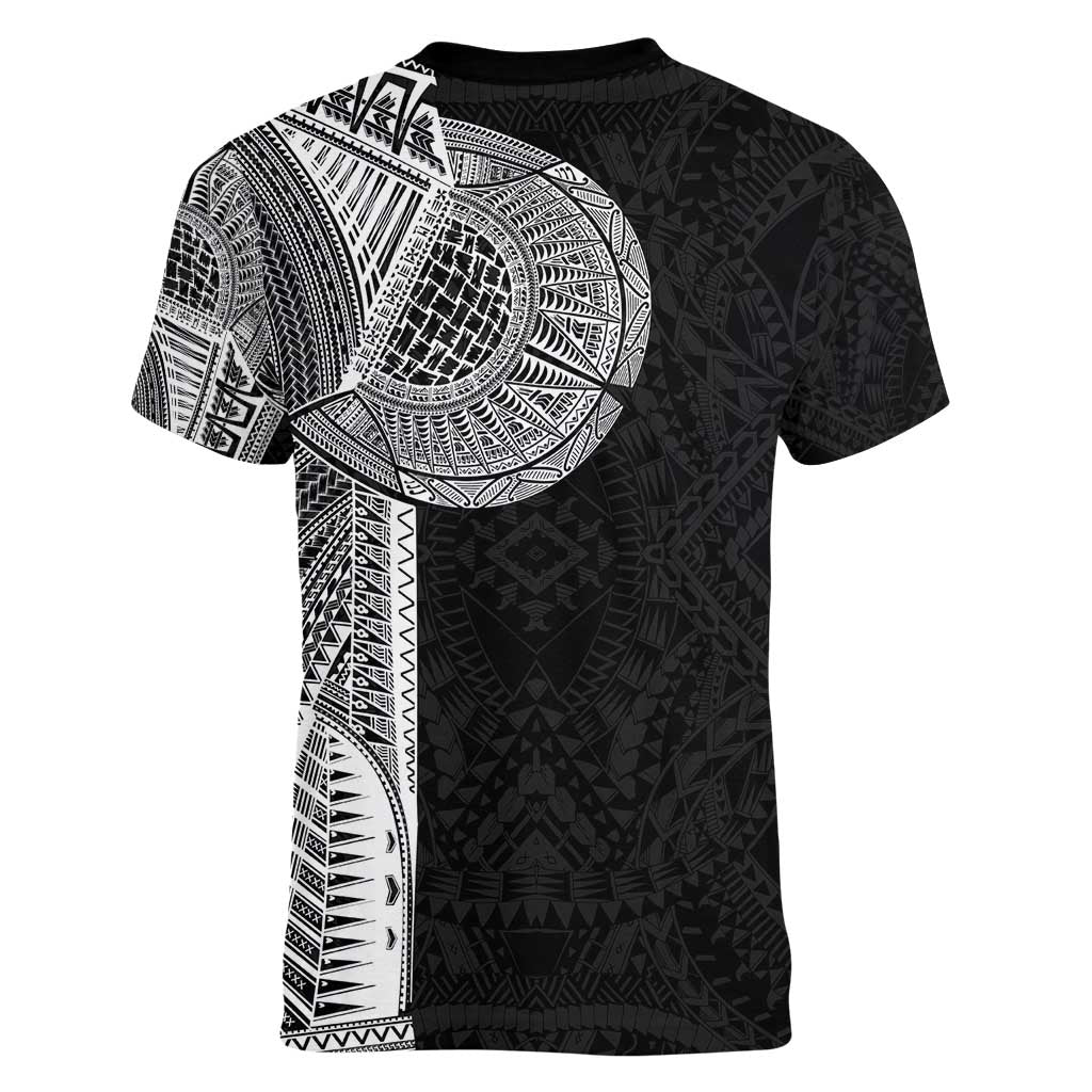 Samoan Tatau Women V-Neck T-Shirt Art Tribal Traditional Tattoos - Polynesian Pride